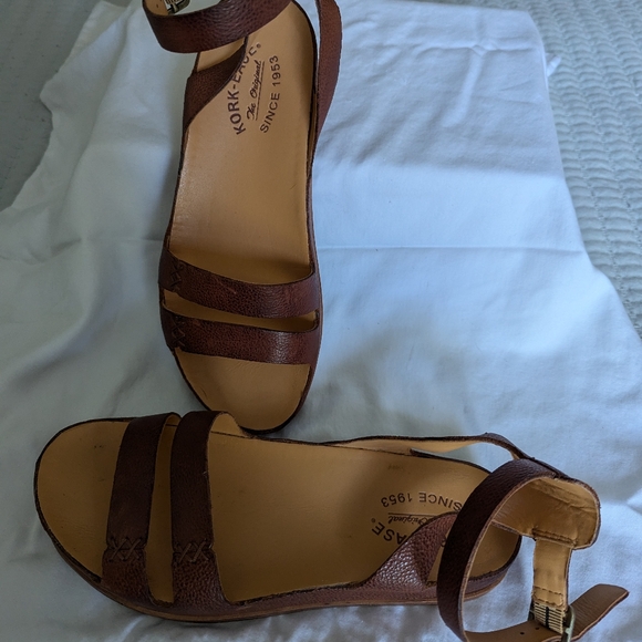 Kork-Ease tan leather sandals size 8 - Picture 2 of 8